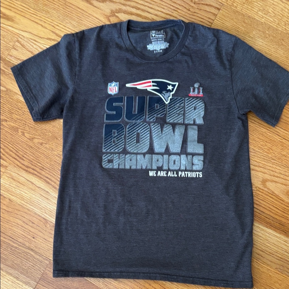 NFL Patriots Super Bowl Champions Kids T-Shirt - Dark Gray